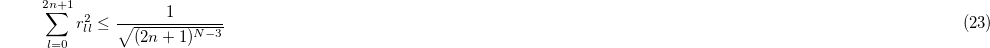 Equation (23)