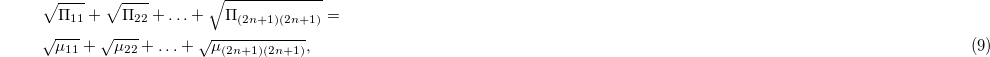 Equation (9)