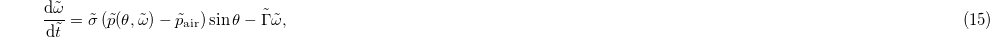 Equation (15)