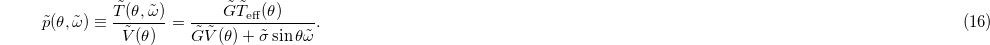 Equation (16)