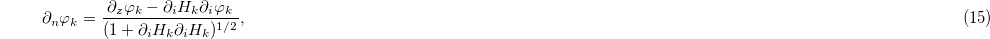 Equation (15)