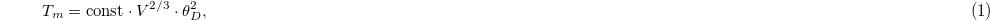 Equation (1)