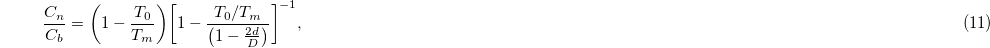 Equation (11)