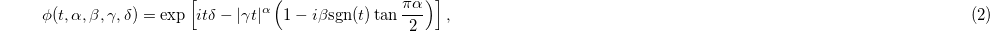 Equation (2)
