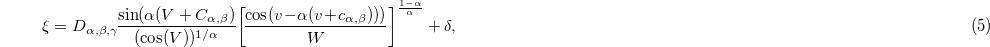 Equation (5)