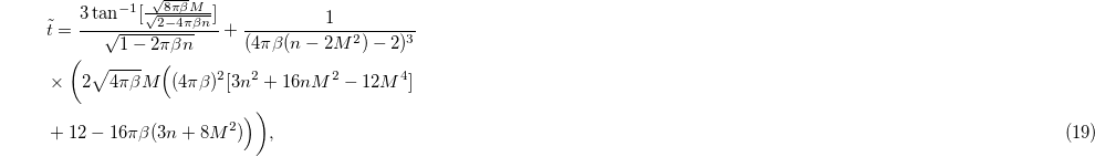 Equation (19)