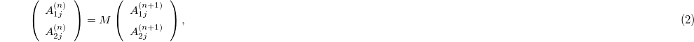 Equation (2)