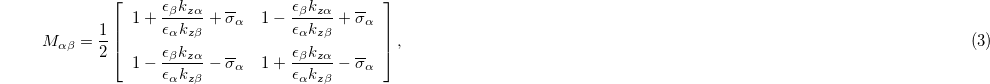 Equation (3)