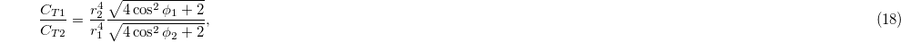 Equation (18)