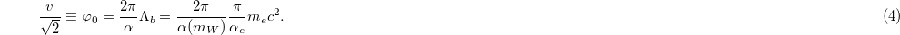 Equation (4)