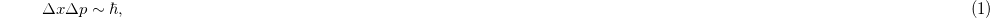 Equation (1)