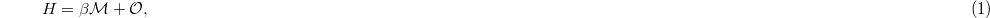 Equation (1)