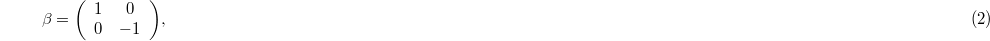 Equation (2)