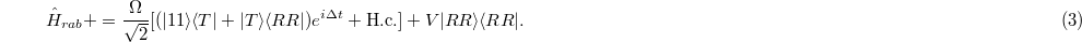 Equation (3)