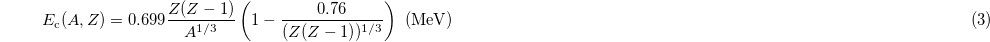 Equation (3)