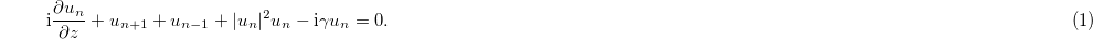 Equation (1)
