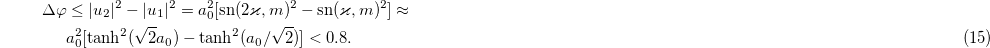 Equation (15)