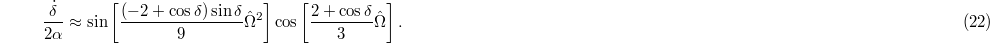 Equation (22)