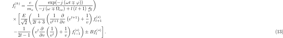 Equation (13)