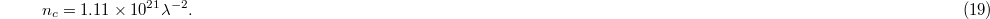 Equation (19)