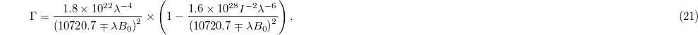Equation (21)