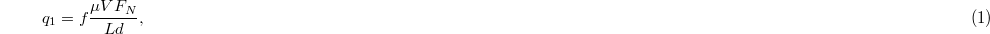 Equation (1)