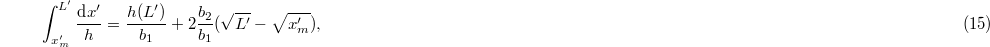 Equation (15)