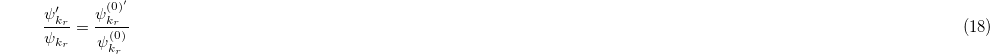 Equation (18)
