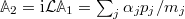 $\mathbb{A}_2 = \mathrm{i}\mathcal{L}\mathbb{A}_1 = \sum_j \alpha_jp_j/m_j$