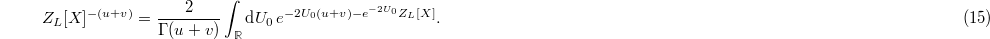 Equation (15)