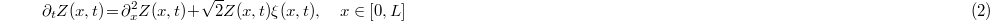 Equation (2)