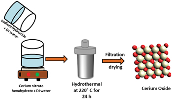 Hydrothermal synthesis of CeO2 nanoparticles and its application in ...