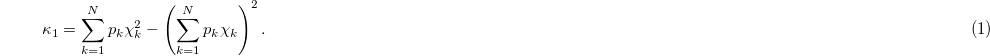 Equation (1)