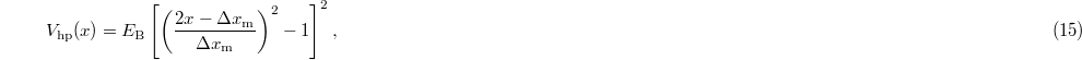 Equation (15)
