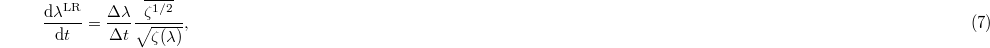 Equation (7)