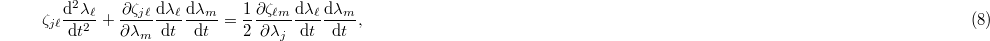 Equation (8)