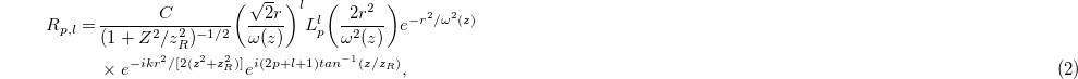Equation (2)