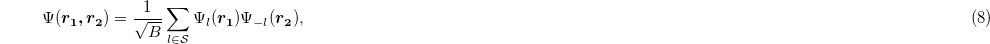 Equation (8)