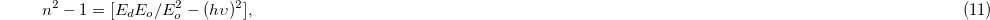 Equation (11)