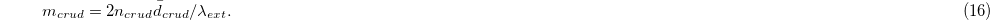 Equation (16)
