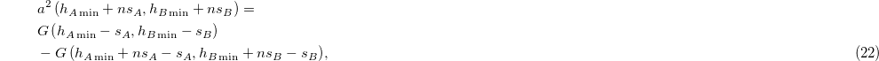Equation (22)