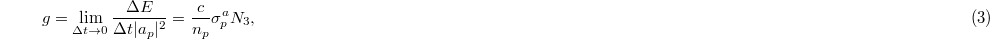 Equation (3)