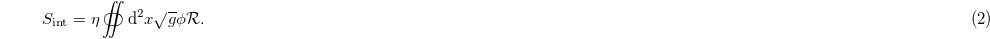Equation (2)