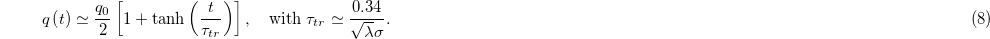 Equation (8)