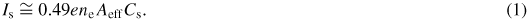 Equation (1)