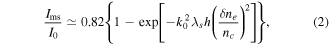 Equation (2)