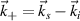 $\vec{k}_+ = \vec{k}_s - \vec{k}_i$