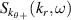 $ S_{k_{\theta+}}(k_r, \omega) $