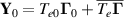 $\mathbf{Y}_0 = T_{e0}\boldsymbol{\Gamma}_0+\overline{T_e\boldsymbol{\Gamma}}$