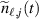 $\widetilde{n}_{\ell,j}(t)$